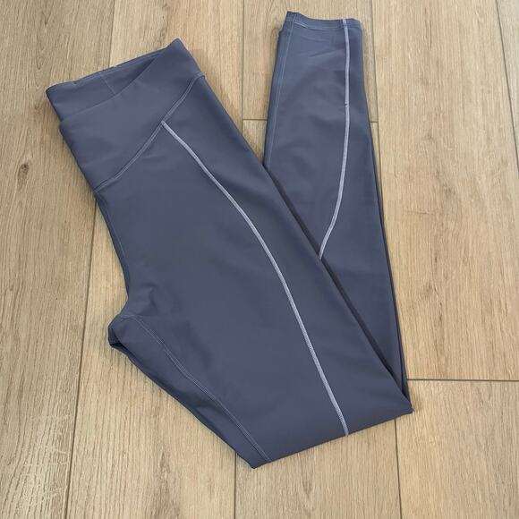 Old Navy Women’s Blue Dusk High Waist Powersoft 7/8 Leggings Sz L Tall - Picture 2 of 11